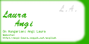 laura angi business card